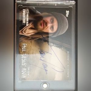 Walking dead autograph card